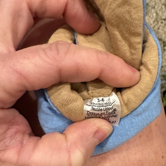 Robeez Blue and Tan Kids Slippers - Picture 6 of 6